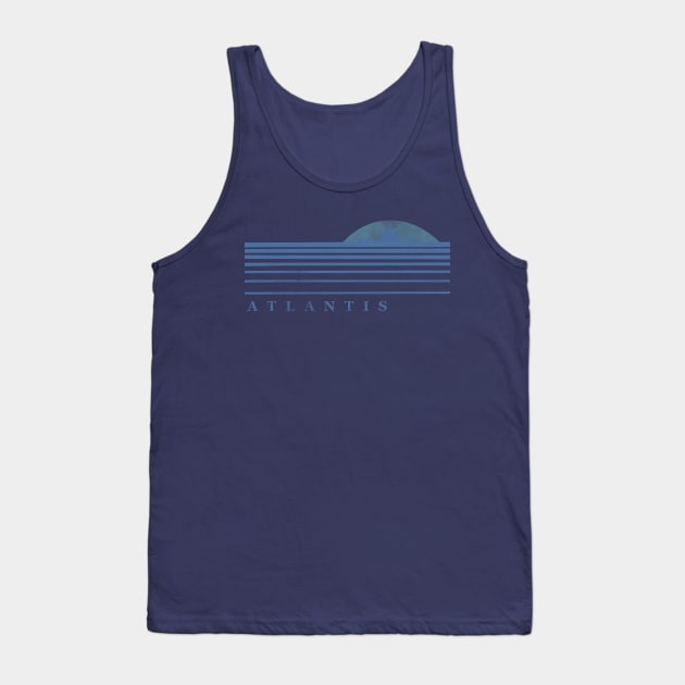 Stargate Atlantis Retro Cityscape Tank Top by Earl Grey